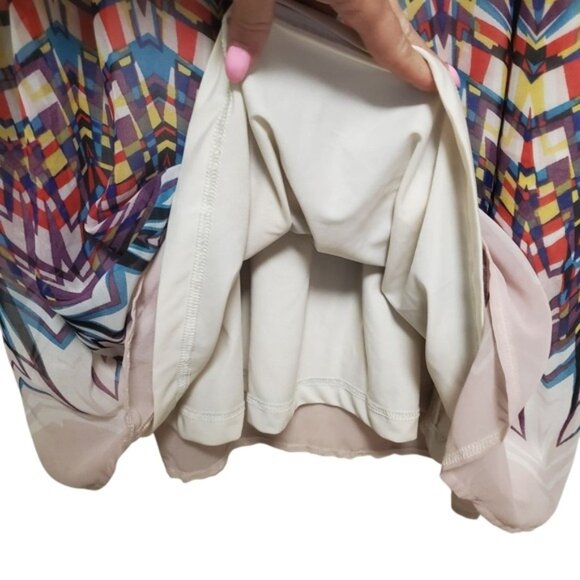 Funky Dress Crochet Net Neckline Art to Wear Fit and Flare L - Picture 8 of 11